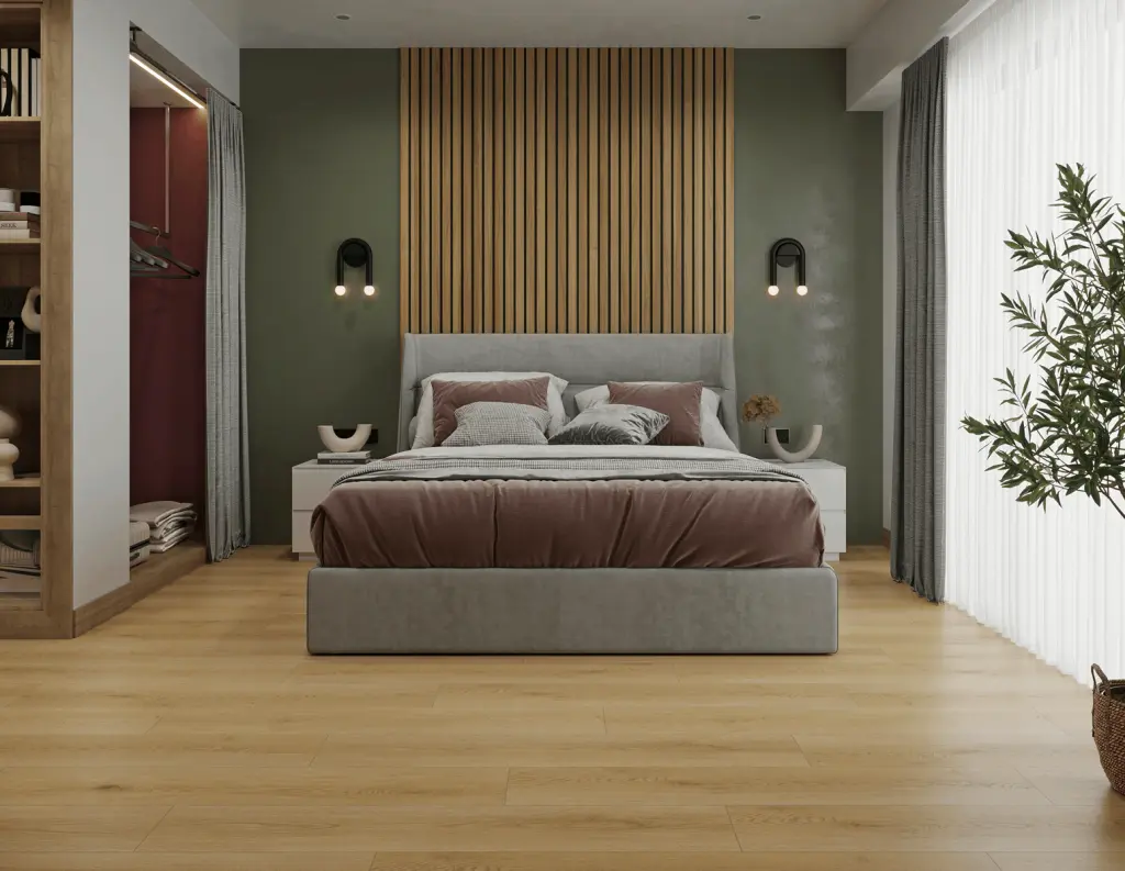 Кварцвиниловый SPC ламинат Alpine Floor Eclipse Super Matt Веро ECO 21-32 1220×228×4 фото в интерьере